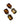 【ドイツ買付】ヴィンテージ SEIBOTH ブラウン コンビネーション イヤリング/Vintage SEIBOTH Brown Combination Clip On Earrings