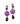 【ドイツ買付】ヴィンテージ SEIBOTH パープル ローズ イヤリング/Vintage SEIBOTH Purple Rose Clip On Earrings