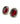 【USA輸入】ヴィンテージ ガーネットレッド ビジュー ピアス/Vintage Garnet Red Bijou Post Earrings