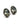 【ドイツ買付】ヴィンテージ SEIBOTH オーバル グレー ガラス イヤリング/Vintage SEIBOTH Oval Gray Glass Clip On Earrings