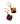 【ドイツ買付】ヴィンテージ SEIBOTH イリディセント オクタゴン ガラス ピアス/Vintage SEIBOTH Iridescent Octagon Glass Dangle Earrings