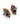 【ドイツ買付】ヴィンテージ SEIBOTH コーンフラワーブルー アンバー イヤリング/Vintage SEIBOTH Cornflower Blue Amber Clip On Earrings