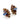 【ドイツ買付】ヴィンテージ SEIBOTH コーンフラワーブルー アンバー イヤリング/Vintage SEIBOTH Cornflower Blue Amber Clip On Earrings