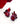 【USA輸入】ヴィンテージ WEISS レッド マゼンダ ビジュー イヤリング/Vintage WEISS Red Magenta Bijou Clip On Earrings