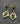 【USA輸入】ヴィンテージ グリーン ビジュー イヤリング/Vintage Green Bijou Earrings