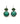 【ドイツ買付】ヴィンテージ SEIBOTH ジェード カボション ビジュー ピアス/Vintage SEIBOTH Jade Cabochon Post Earrings