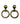 【ドイツ買付】ヴィンテージ SEIBOTH ダークブロンズ サークル ピアス/Vintage SEIBOTH Dark Bronze Post Earrings