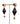 【ドイツ買付】ヴィンテージ SEIBOTH ブラウン オーロラ ビーズ イヤリング/Vintage SEIBOTH Brown Aurora Beads Clip On Earrings