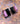 【ドイツ買付】ヴィンテージ SEIBOTH モーブ ブラック ガラス イヤリング/Vintage SEIBOTH Mauve Black Glass Clip On Earrings