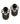 【ドイツ買付】ヴィンテージ SEIBOTH ブラック ガラス イヤリング/Vintage SEIBOTH Black Glass Clip On Earrings