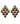 【ドイツ買付】ヴィンテージ SEIBOTH ハニカム イヤリング/Vintage SEIBOTH Honeycomb Clip On Earrings