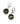 【ドイツ買付】ヴィンテージ SEIBOTH ダークモス ガラス ピアス/Vintage SEIBOTH Dark Moss Glass Dangle Earrings