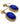 【カナダ輸入】ヴィンテージ エイボン ロイヤルブルー ピアス/Vintage AVON Royal Blue Post Earrings