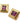 【USA輸入】ヴィンテージ MONET パープル スクエアビジュー イヤリング/Vintage MONET Purple Square Bijou Clip On Earrings
