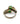 【USA輸入】ヴィンテージ グリーン カボション リング/ Vintage Green Cabochon Adjustable Ring