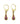 【LA買付】ヴィンテージ ドイツ製 アメジストカラー ラインストーン ピアス/Vintage Amethyst Rhinestones Dangle Post Earrings