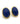 【USA輸入】ヴィンテージ トリファリ ネイビーブルー カボション ピアス/Vintage TRIFARI Navy Blue Cabachon Post Earrings