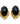 【フランス輸入】ヴィンテージ スフィンクス ブラック リーフ イヤリング/Vintage SPHINX Black Leaf Clip On Earrings