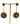 【USA輸入】ヴィンテージ FLORENZA ブラック ゴールド イヤリング/Vintage FLORENZA Black Gold Clip On Earrings