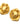 【UK輸入】 ヴィンテージ ゴールド ローズ イヤリング/Vintage Gold Rose Clip On Earrings