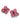 【フランス輸入】ヴィンテージ SPHINX ピンク ビジュー イヤリング/Vintage SPHINX Pink Bijou Clip On Earrings