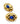 【フランス輸入】ヴィンテージ SPHINX for CAURA ブルー カボション イヤリング/Vintage SPHINX for CAURA Blue Cabochon Clip On Earrings
