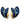 【USA輸入】ヴィンテージ トリファリ ネイビーブルー エナメル イヤリング/Vintage TRIFARI Navy Blue Enamel Clip On Earrings