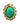 【USA輸入】ヴィンテージ グリーンマーブル フラワー リング/Vintage Green Marble Flower Ring