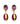 【LA買付】ヴィンテージ スワロフスキー社 レッド パープル カボション イヤリング/Vintage Swarovski Cabochon Clip on Earrings