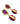 【LA買付】ヴィンテージ スワロフスキー社 レッド パープル カボション イヤリング/Vintage Swarovski Cabochon Clip on Earrings