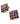 【USA輸入】ヴィンテージ アメジストパープル スクエア ビジュー イヤリング/Vintage Amethyst Purple Square Bijou Clip On Earrings