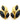 【USA輸入】 ヴィンテージ TM トリファリ ブラック リーフ イヤリング/Vintage TM TRIFARI Black Leaf Clip On Earrings