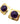 【USA輸入】ヴィンテージ パープル カボション ピアス/Vintage Purple Cabochon Post Earrings