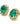 【フランス輸入】ヴィンテージ エメラルドグリーン ラインストーン イヤリング/Vintage Emerald Rhinestones Clip On Earrings