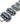 【USA輸入】ヴィンテージ SELRO コンフェッティ ブルー ルーサイト ブレスレット/Vintage SELRO Confetti Blue Lucite Bracelet