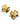 【フランス輸入】ヴィンテージ SPHINX ゴールドリーフ ピアス/Vintage SPHINX Gold Leaf Post Earrings