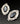 【USA輸入】ヴィンテージ ホワイティング＆デイビス ブラック イヤリング/Vintage WHITING & DAVIS BlackClip On Earrings