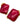 【カナダ輸入】ヴィンテージ  バーガンディ ルーサイト イヤリング/Vintage Burgundy Lucite Clip On Earrings
