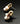 【USA輸入】ヴィンテージ ガーネット ストーン パール ピアス/Vintage Garnet Stones Pearl Post Earrings