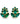 【カナダ輸入】ヴィンテージ エメラルド ラインストーン イヤリング/Vintage Emerald Rhinestones Clip On Earrings