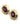 【USA輸入】ヴィンテージ モネ パープル ラインストーン イヤリング/Vintage MONET Purple Rhinestones Clip On Earrings