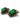 【USA輸入】ヴィンテージ エメラルド ストーン イヤリング/Vintage Emerald Stones Clip On Earrings
