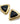 【USA輸入】ヴィンテージ  ブラック  トライアングル イヤリング/Vintage Black Triangle Clip On Earrings