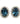 【USA輸入】ヴィンテージ  ダークブルー ラインストーン イヤリング/Vintage Dark Blue Rhinestone Clip On Earrings