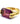 【USA輸入】ヴィンテージ 18KT H.G.E パープルストーン リング/Vintage 18KT H.G.E Purlple Stone Ring