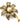 【USA輸入】ヴィンテージ ダマシン フラワー パール ブローチ/Vintage Damascene Flower Pearl Brooch