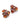 【USA輸入】ヴィンテージ トパーズ オレンジ ビジュー イヤリング/Vintage Topaz Orange Bijou Clip On Earrings