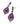 【USA輸入】ヴィンテージ AVON パープル ビジュー ピアス/Vintage AVON Purple Bijou Post Earrings