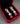 【フランス輸入】ヴィンテージ レッド クリア ビジュー イヤリング/Vintage Red Clear Bijou Clip On Earrings