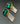 【フランス輸入】ヴィンテージ SPHINX エメラルドグリーン ビジュー イヤリング/Vintage SPHINX Emerald Bijou Clip On Earrings